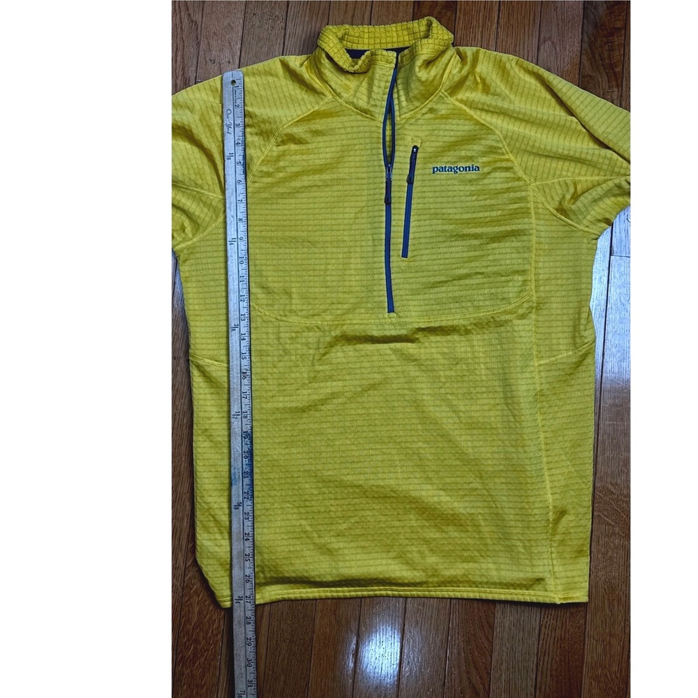 Patagonia R1 Pullover Mens Large Yellow Polartec Power Dry Grid‎ Fleece 40109 - Picture 10 of 10